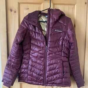 Columbia Maroon Puffer Jacket